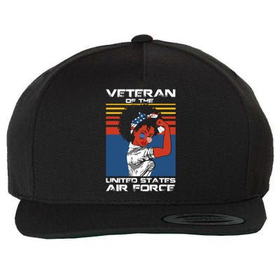 Female Veteran Of The United States Air Force, USAF Veteran Wool Snapback Cap