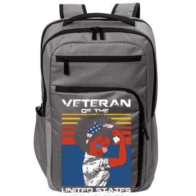 Female Veteran Of The United States Air Force, USAF Veteran Impact Tech Backpack