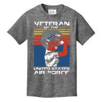 Female Veteran Of The United States Air Force, USAF Veteran Kids T-Shirt