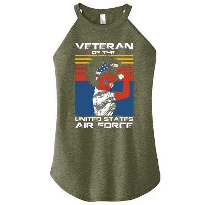 Female Veteran Of The United States Air Force, USAF Veteran Women's Perfect Tri Rocker Tank