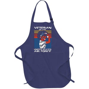 Female Veteran Of The United States Air Force, USAF Veteran Full-Length Apron With Pockets