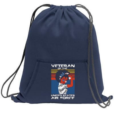 Female Veteran Of The United States Air Force, USAF Veteran Sweatshirt Cinch Pack Bag