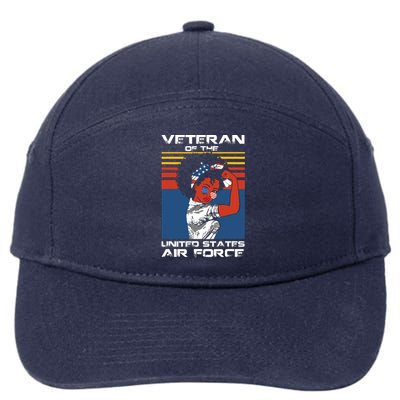 Female Veteran Of The United States Air Force, USAF Veteran 7-Panel Snapback Hat