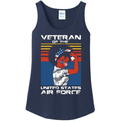 Female Veteran Of The United States Air Force, USAF Veteran Ladies Essential Tank