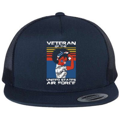 Female Veteran Of The United States Air Force, USAF Veteran Flat Bill Trucker Hat