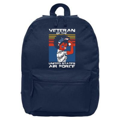 Female Veteran Of The United States Air Force, USAF Veteran 16 in Basic Backpack