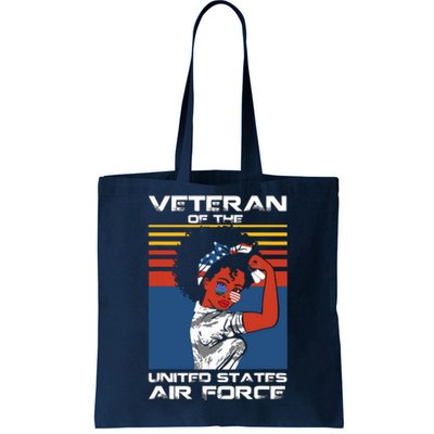 Female Veteran Of The United States Air Force, USAF Veteran Tote Bag