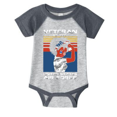 Female Veteran Of The United States Air Force, USAF Veteran Infant Baby Jersey Bodysuit