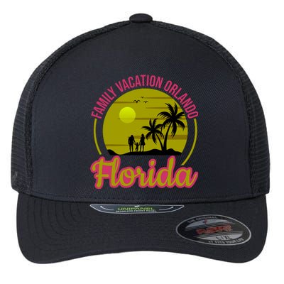 Family Vacation Orlando Florida Flexfit Unipanel Trucker Cap