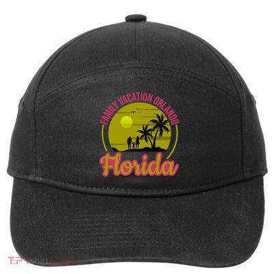 Family Vacation Orlando Florida 7-Panel Snapback Hat