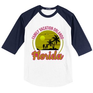 Family Vacation Orlando Florida Baseball Sleeve Shirt