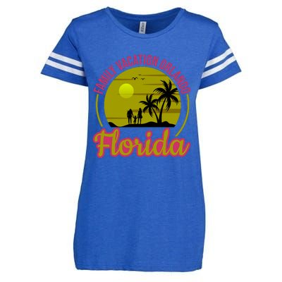 Family Vacation Orlando Florida Enza Ladies Jersey Football T-Shirt