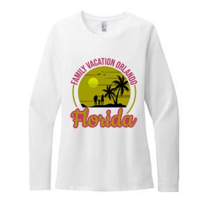 Family Vacation Orlando Florida Womens CVC Long Sleeve Shirt