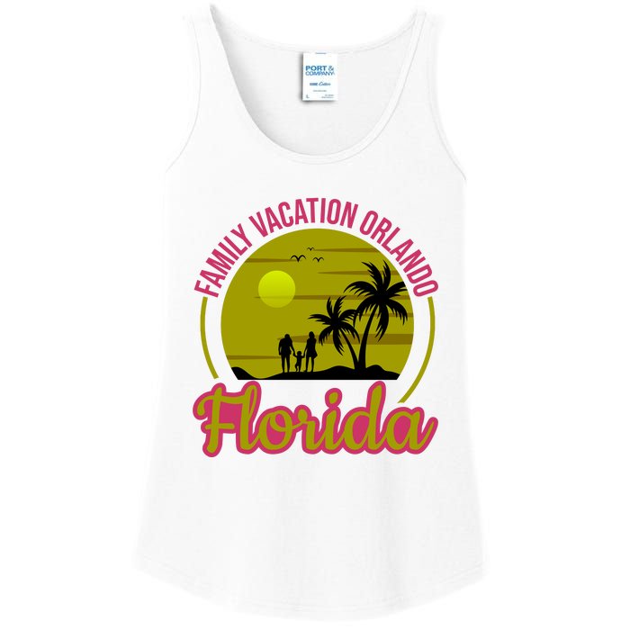 Family Vacation Orlando Florida Ladies Essential Tank