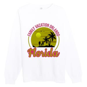 Family Vacation Orlando Florida Premium Crewneck Sweatshirt