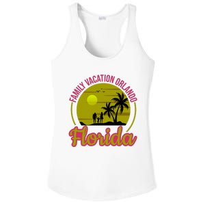 Family Vacation Orlando Florida Ladies PosiCharge Competitor Racerback Tank