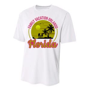 Family Vacation Orlando Florida Performance Sprint T-Shirt