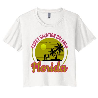 Family Vacation Orlando Florida Women's Crop Top Tee