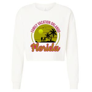 Family Vacation Orlando Florida Cropped Pullover Crew