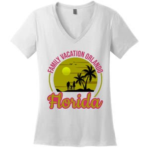 Family Vacation Orlando Florida Women's V-Neck T-Shirt