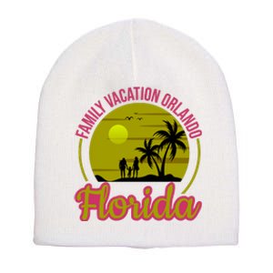 Family Vacation Orlando Florida Short Acrylic Beanie