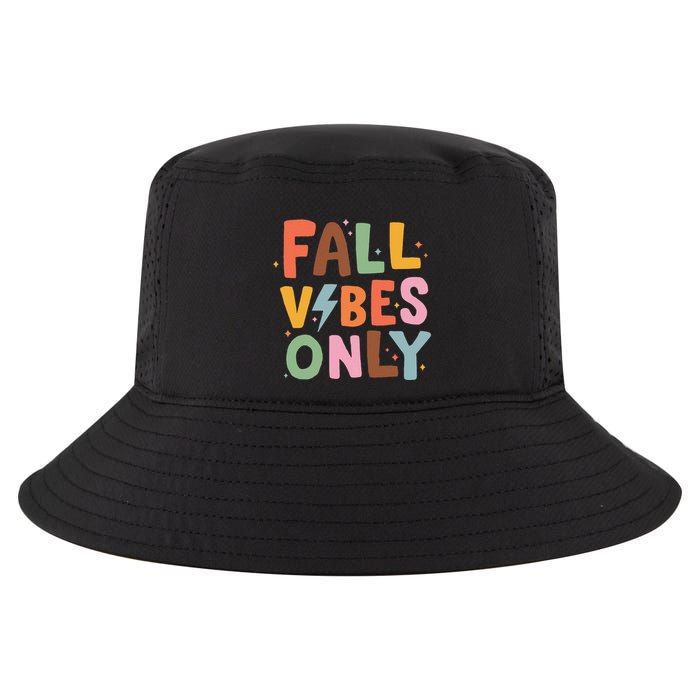 Fall Vibes Only Casual Autumn Halloween Graphic Cool Comfort Performance Bucket Hat
