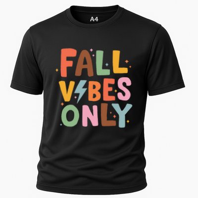 Fall Vibes Only Casual Autumn Halloween Graphic Performance Shirt