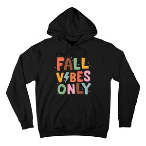 Fall Vibes Only Casual Autumn Halloween Graphic Hoodie