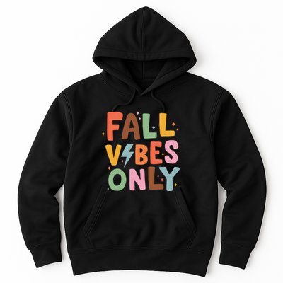 Fall Vibes Only Casual Autumn Halloween Graphic Hoodie