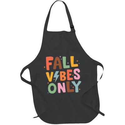 Fall Vibes Only Casual Autumn Halloween Graphic Apron