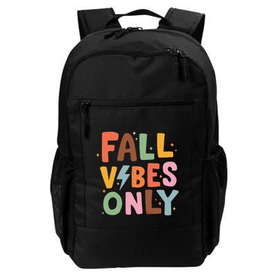Fall Vibes Only Casual Autumn Halloween Graphic Backpack