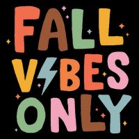 Fall Vibes Only Casual Autumn Halloween Graphic Drawstring Bag