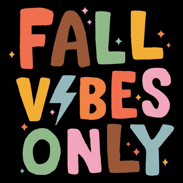 Fall Vibes Only Casual Autumn Halloween Graphic Drawstring Bag