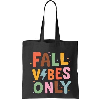 Fall Vibes Only Casual Autumn Halloween Graphic Bag
