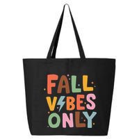 Fall Vibes Only Casual Autumn Halloween Graphic 25L Jumbo Tote