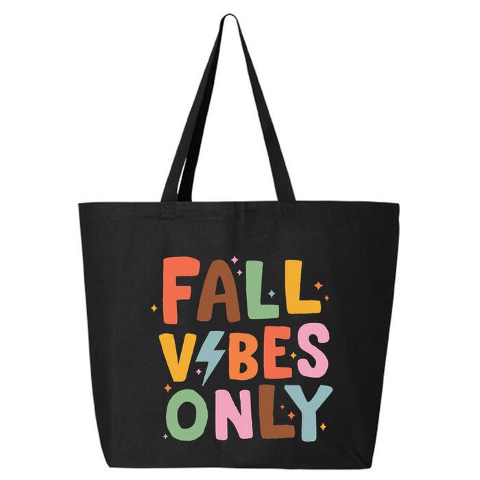 Fall Vibes Only Casual Autumn Halloween Graphic 25L Jumbo Tote