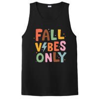 Fall Vibes Only Casual Autumn Halloween Graphic PosiCharge Competitor Tank