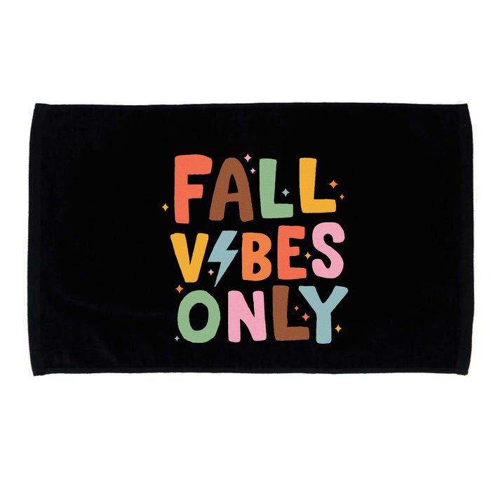Fall Vibes Only Casual Autumn Halloween Graphic Microfiber Hand Towel