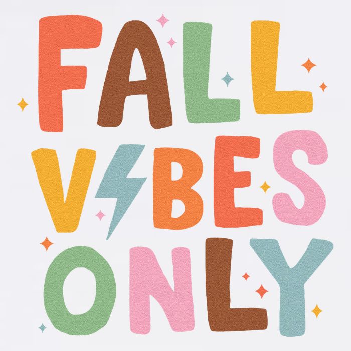 Fall Vibes Only Casual Autumn Halloween Graphic Garment-Dyed Sweatshirt