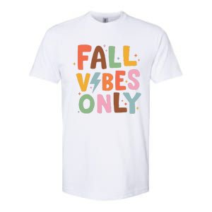 Fall Vibes Only Casual Autumn Halloween Graphic Softstyle CVC T-Shirt