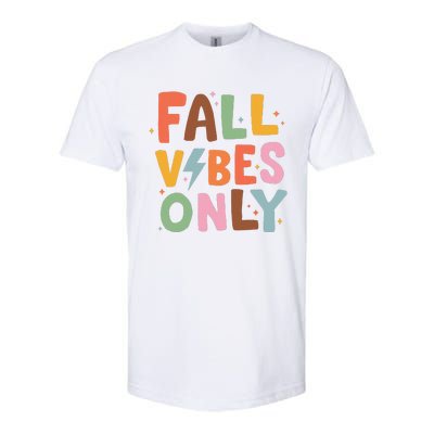 Fall Vibes Only Casual Autumn Halloween Graphic Softstyle CVC T-Shirt