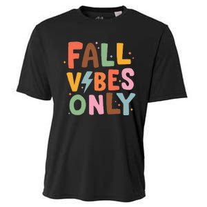 Fall Vibes Only Casual Autumn Halloween Graphic Cooling Performance Crew T-Shirt