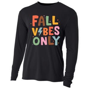 Fall Vibes Only Casual Autumn Halloween Graphic Cooling Performance Long Sleeve Crew