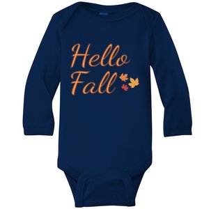 Fall Vibes Outfits Hello Fall Great Gift Baby Long Sleeve Bodysuit