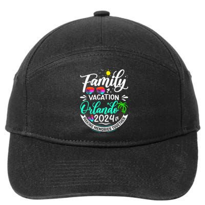 Family Vacation Orlando 2024 Family Trip Florida Matching 7-Panel Snapback Hat