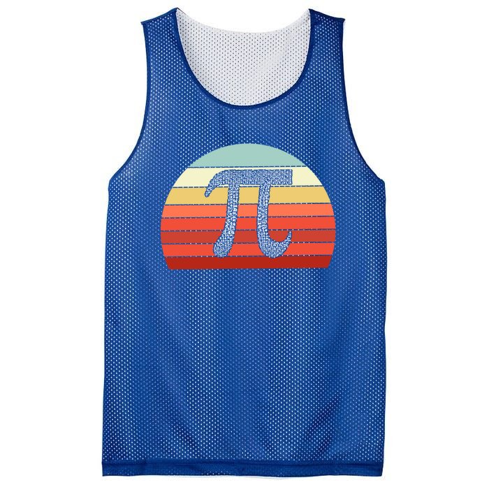 Funny Vintage Pi Day Math Enthusiasts Gift Mesh Reversible Basketball Jersey Tank