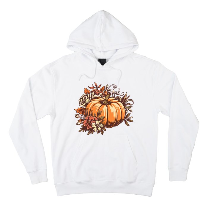 Fall Vintage Pumpkin Autumn Graphic Thanksgiving Hoodie