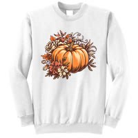 Fall Vintage Pumpkin Autumn Graphic Thanksgiving Sweatshirt