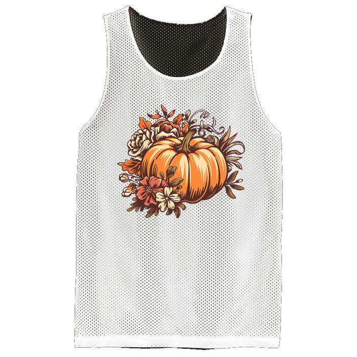 Fall Vintage Pumpkin Autumn Graphic Thanksgiving Mesh Reversible Basketball Jersey Tank