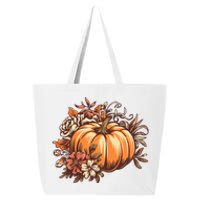 Fall Vintage Pumpkin Autumn Graphic Thanksgiving 25L Jumbo Tote